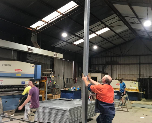 assembling a mobile solar light tower
