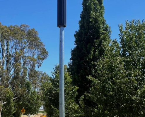 plexus solar street light as park lighting