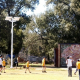 Solar lighting at a school oval