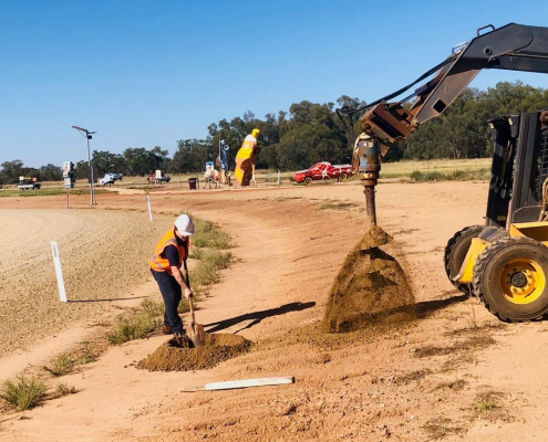 installing solar street lights