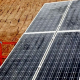 solar panels for lighting at Alkane mine