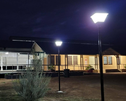 solar coach lights