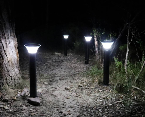 blackheath-chalet-3 solar bollard lights at blackheath chalets