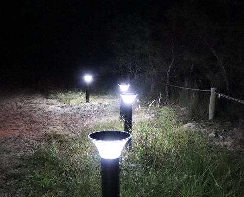 blackheath-chalet-5 solar bollard lights at blackheath chalets